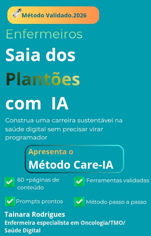 Capa do eBook IA para Enfermeiros: Construa uma Carreira Sustentável na Saúde Digital